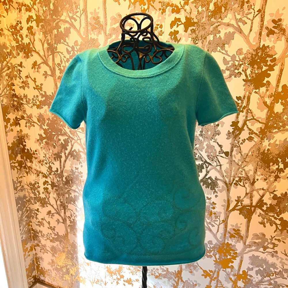 JCrew Cashmere Turquoise sweater